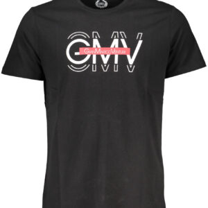 GIAN MARCO VENTURI MEN'S SHORT SLEEVE T-SHIRT BLACK