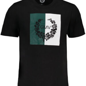 GIAN MARCO VENTURI MEN'S SHORT SLEEVE T-SHIRT BLACK