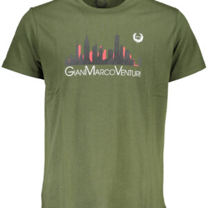 GIAN MARCO VENTURI MEN'S SHORT SLEEVED T-SHIRT GREEN
