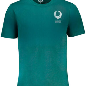 GIAN MARCO VENTURI GREEN MEN'S SHORT SLEEVED T-SHIRT