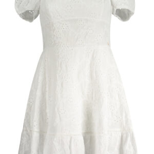 GUESS JEANS SHORT DRESS WOMEN WHITE