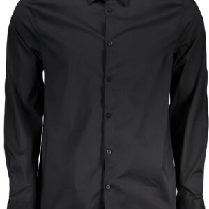 GUESS JEANS MEN'S LONG SLEEVE SHIRT BLACK