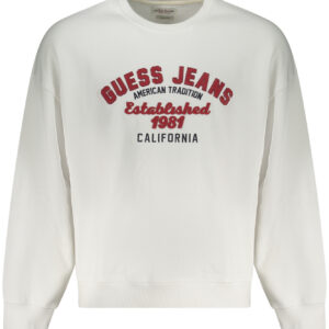 GUESS JEANS SWEATSHIRT WITHOUT ZIP MEN WHITE