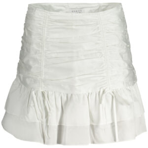 GUESS JEANS SHORT SKIRT WOMEN WHITE
