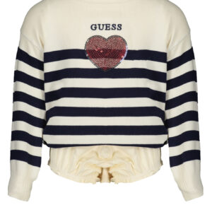 GUESS JEANS WHITE GIRL SWEATER