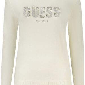GUESS JEANS WOMEN'S WHITE SWEATER