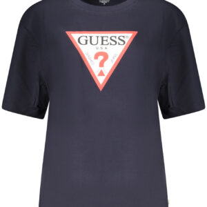 GUESS JEANS WOMEN'S SHORT SLEEVE T-SHIRT BLUE