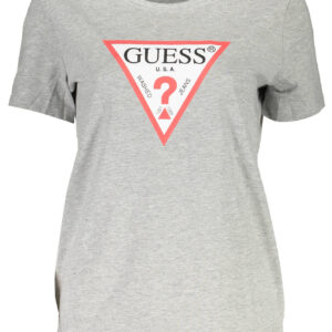 GUESS JEANS SHORT SLEEVE T-SHIRT WOMEN GREY