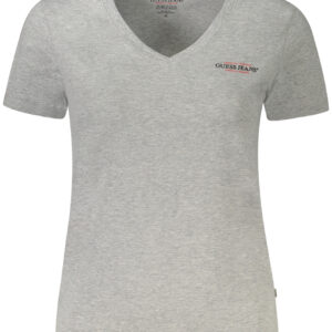 GUESS JEANS SHORT SLEEVE T-SHIRT WOMEN GREY