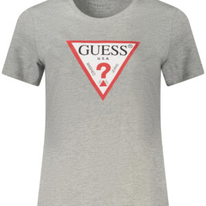 GUESS JEANS SHORT SLEEVE T-SHIRT WOMEN GREY