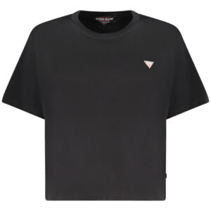 GUESS JEANS WOMEN'S SHORT-SLEEVED T-SHIRT BLACK