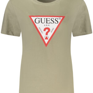 GUESS JEANS GREEN WOMEN'S SHORT SLEEVE T-SHIRT