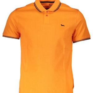 HARMONT & BLAINE MEN'S ORANGE SHORT SLEEVED POLO SHIRT