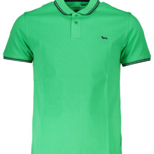 HARMONT & BLAINE GREEN MEN'S SHORT SLEEVED POLO SHIRT