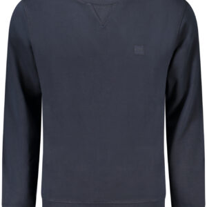 HUGO BOSS MEN'S ZIP-UP SWEATSHIRT BLUE