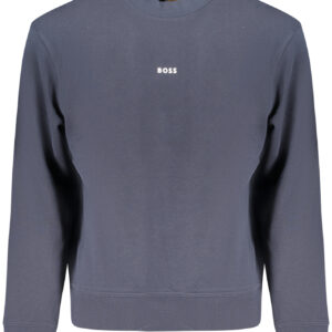 HUGO BOSS MEN'S BLUE ZIP-UP SWEATSHIRT