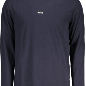 HUGO BOSS MEN'S LONG SLEEVED T-SHIRT BLUE