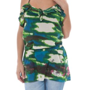 JOHN GALLIANO WOMEN'S GREEN TANK