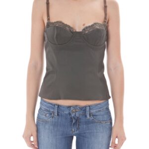 JOHN GALLIANO GREEN WOMEN'S TOP