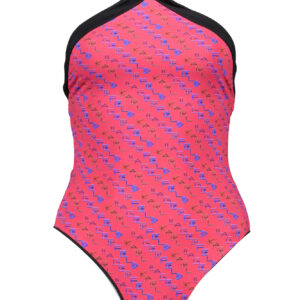 KARL LAGERFELD BEACHWEAR ONE PIECE SWIMSUIT WOMEN RED