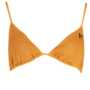 KARL LAGERFELD BEACHWEAR TOP WOMEN'S COSTUME ORANGE