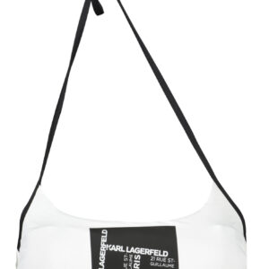 KARL LAGERFELD BEACHWEAR SWIMSUIT TOP WOMEN WHITE