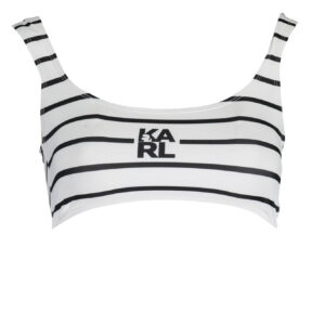 KARL LAGERFELD BEACHWEAR SWIMSUIT TOP WOMAN WHITE