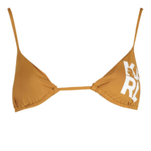 KARL LAGERFELD BEACHWEAR SWIMSUIT TOP WOMEN BROWN