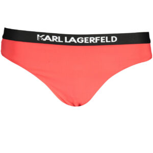 KARL LAGERFELD BEACHWEAR SWIMSUIT SIDE BOTTOM WOMAN RED