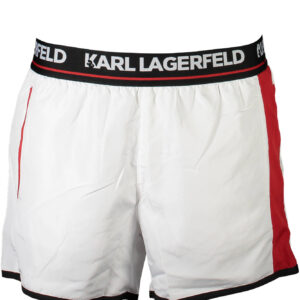 KARL LAGERFELD BEACHWEAR SWIMSUIT BOTTOM MEN WHITE