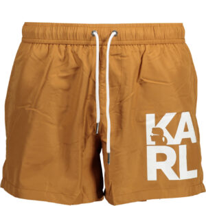 KARL LAGERFELD BEACHWEAR SWIMSUIT PARTS UNDER MAN BROWN