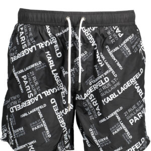 KARL LAGERFELD BEACHWEAR COSTUME PARTS UNDER MAN BLACK