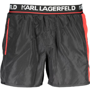 KARL LAGERFELD BEACHWEAR SWIMSUIT BLACK MEN'S BOTTOM