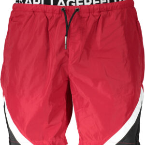 KARL LAGERFELD BEACHWEAR SWIMSUIT MEN'S BOTTOM RED