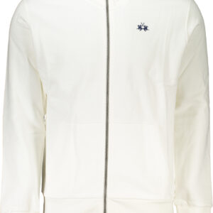 LA MARTINA MEN'S WHITE ZIP SWEATSHIRT