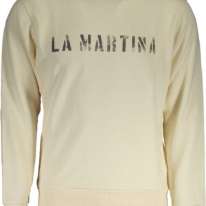 LA MARTINA WHITE MEN'S SWEATSHIRT WITHOUT ZIP
