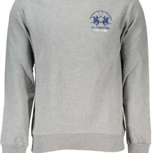 LA MARTINA MEN'S GRAY ZIPLESS SWEATSHIRT