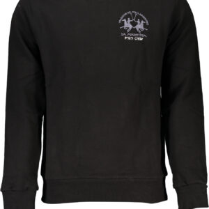 LA MARTINA BLACK MEN'S ZIPLESS SWEATSHIRT