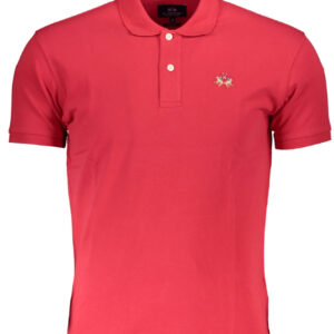 LA MARTINA MEN'S SHORT SLEEVE POLO SHIRT RED