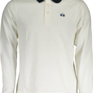 LA MARTINA POLO LONG SLEEVE MAN WHITE
