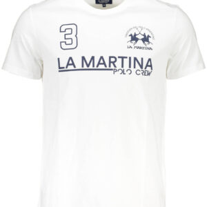 LA MARTINA MEN'S SHORT SLEEVE T-SHIRT WHITE