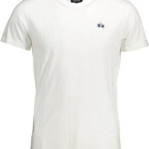 LA MARTINA MEN'S WHITE SHORT SLEEVE T-SHIRT