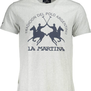 LA MARTINA SHORT SLEEVE T-SHIRT MEN GREY