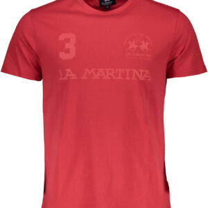 LA MARTINA MEN'S SHORT SLEEVE T-SHIRT RED