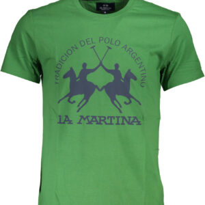 LA MARTINA MEN'S SHORT SLEEVE T-SHIRT GREEN