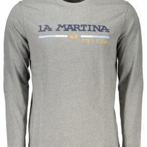 LA MARTINA MEN'S LONG SLEEVE T-SHIRT GRAY