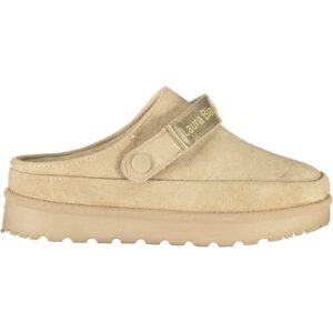LAURA BIAGIOTTI WOMEN'S WINTER CLOG FOOTWEAR, BEIGE