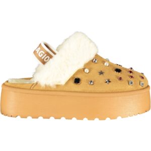 LAURA BIAGIOTTI WOMEN'S WINTER CLOG FOOTWEAR, BROWN