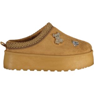 LAURA BIAGIOTTI WOMEN'S WINTER CLOG FOOTWEAR, BROWN