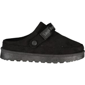 LAURA BIAGIOTTI WOMEN'S BLACK WINTER CLOG FOOTWEAR